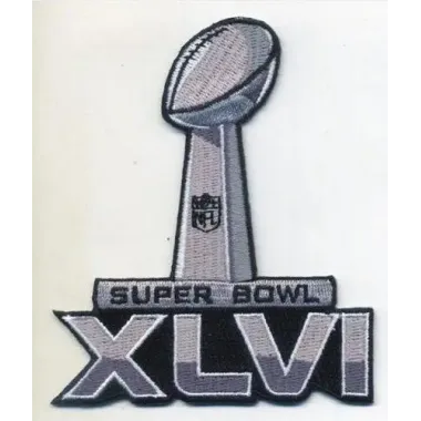 Stitched Super Bowl 46 XLVI Jersey Patch New England Patriots vs New York Giants