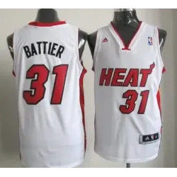 Miami Heat #31 Shane Battier Revolution 30 Swingman White Jerseys