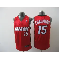 Miami Heat #15 Chalmers Red Jerseys