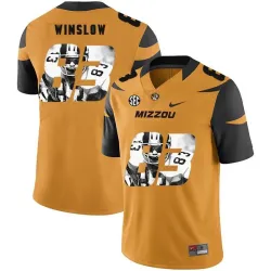 Missouri Tigers 83 Kellen Winslow Gold Nike Fashion College Football Jersey Dyin