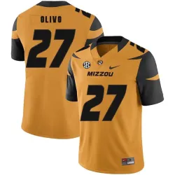 Missouri Tigers 27 Brock Olivo Gold Nike College Football Jersey Dzhi