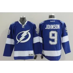 Tampa Bay Lightning #9 Tyler Johnson Blue Jerseys