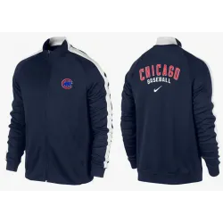 MLB Chicago Cubs Team Logo 2015 Men Baseball Jacket (13)