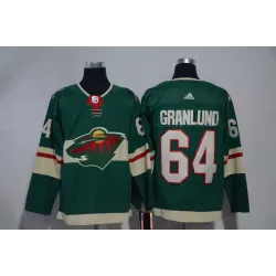 Minnesota Wild #64 Mikael Granlund Green Adidas Stitched Jersey