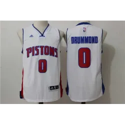 Detroit Pistons #0 Andre Drummond White Stitched NBA Jersey