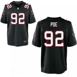 Nike Atlanta Falcons #92 Dontari Poe Black Team Color Elite Jersey DingZhi