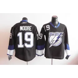 Tampa Bay Lightning #19 moore Black Jerseys