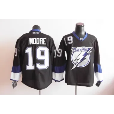 Tampa Bay Lightning #19 moore Black Jerseys