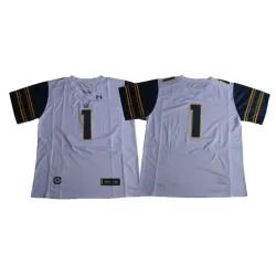 California Golden Bears #1 DeSean Jackson White College Football Jersey