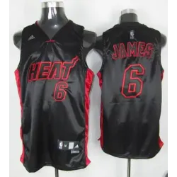 Miami Heat #6 James black(red number)Jerseys