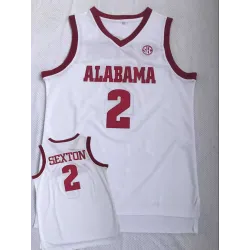 Alabama Crimson Tide 2 Collin Sexton White College Basketball Jersey