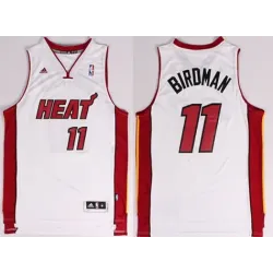 Miami Heat #11 Birdman Nickname White Swingman Jerseys