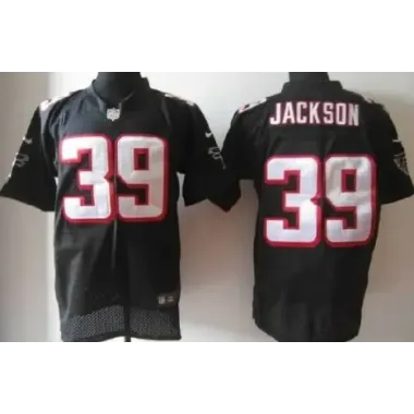 Nike Atlanta Falcons #39 Steven Jackson Black Elite Jerseys