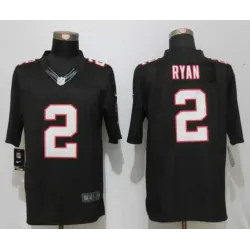 Nike Atlanta Falcons #2 Matt Ryan Black Limited Stitched Jersey