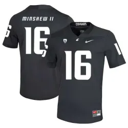 Washington State Cougars 16 Gardner Minshew II Black College Football Jersey Dzhi