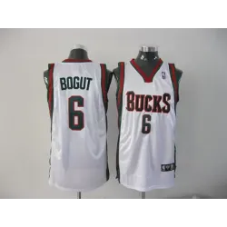 Milwaukee Bucks #6 Andrew Bogut white Jersey