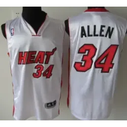 Miami Heat #34 Ray Allen White Authentic Jerseys