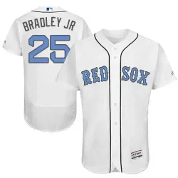 Boston Red Sox #25 Jackie Bradley Jr White Father\'s Day Flexbase Stitched Jersey DingZhi