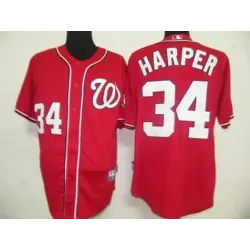 Washington Nationals #34 Harper Red Jerseys