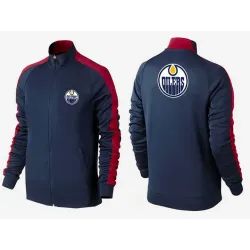 NHL Edmonton Oilers Team Logo 2015 Men Hockey Jacket (19)