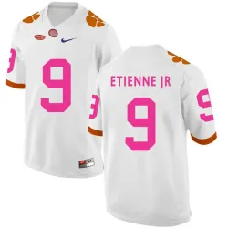 Clemson Tigers 9 Travis Etienne Jr White 2018 Breast Cancer Awareness College Football Jersey DingZhi