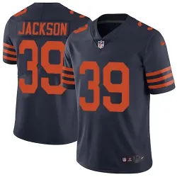 Nike Men & Women & Youth Bears 39 Eddie Jackson Navy Alternate NFL Vapor Untouchable Limited Jersey