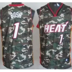 Miami Heat #1 Chris Bosh Camo Fashion Jerseys