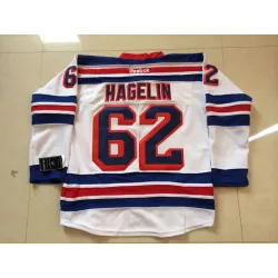 New York Rangers #62 Carl Hagelin White Jerseys