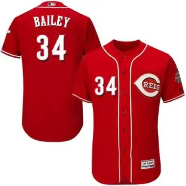 Cincinnati Reds #34 Homer Bailey Red Flexbase Stitched Jersey DingZhi