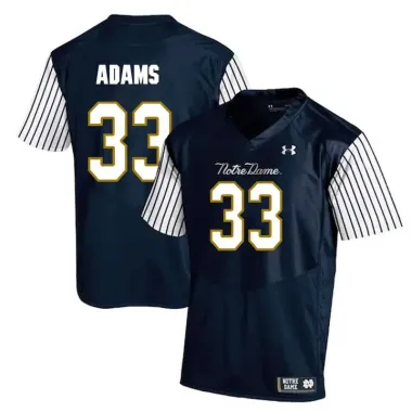 Notre Dame Fighting Irish 33 Josh Adams Navy College Football Jersey Dzhi