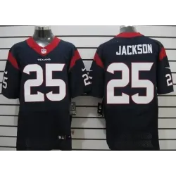 Nike Houston Texans #25 Kareem Jackson Blue Elite Jerseys