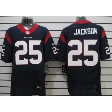 Nike Houston Texans #25 Kareem Jackson Blue Elite Jerseys