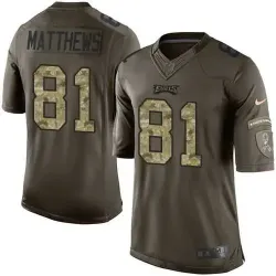 Glued Youth Nike Philadelphia Eagles #81 Jordan Matthews Green Salute to Service NFL Limited Jersey