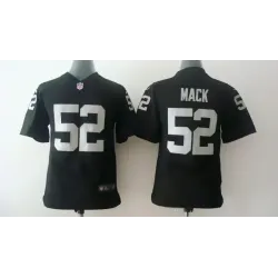 Youth Nike Oakland Raiders #52 Mack Black Game Jerseys