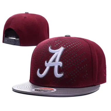 Alabama Crimson Tide Team Logo Burgundy Gray Adjustable Hat GS