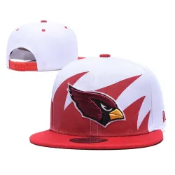 Arizona Cardinals Team Logo White Red Adjustable Hat GS