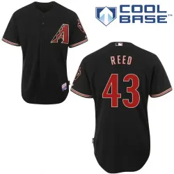 #43 Addison Reed Black MLB Jersey-Arizona Diamondbacks Stitched Cool Base Baseball Jersey