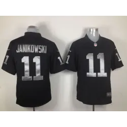 Nike Oakland Raiders #11 Sebastian Janikowski Black Game Jerseys