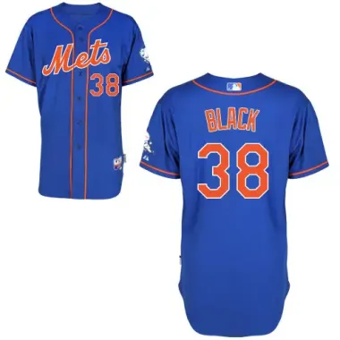 #38 Vic Black Blue MLB Jersey-New York Mets Stitched Cool Base Baseball Jersey