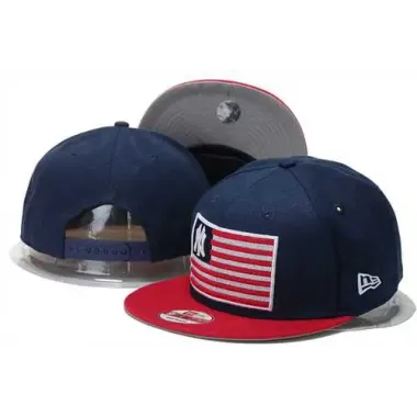 Yankees Fresh Logo USA Flag Pattern Adjustable Hat GS