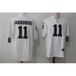 Nike Oakland Raiders #11 Sebastian Janikowski Black Team Color Game Stitched Jerseys