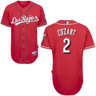 #2 Zack Cozart Red MLB Jersey-Cincinnati Reds Stitched Los Rojos Cool Base Baseball Jersey