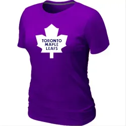 Toronto Maple Leafs Big & Tall Women\'s Logo Purple T-Shirt