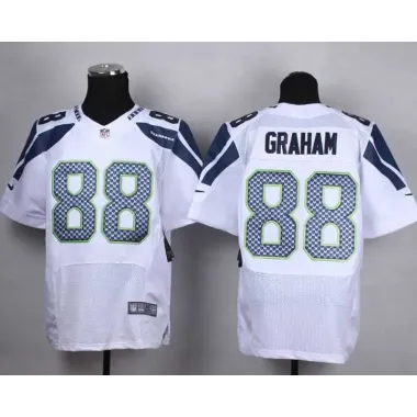 Nike Seattle Seahawks #88 Jimmy Graham White Team Color Stitched NFL Elite Jersey DingZhi