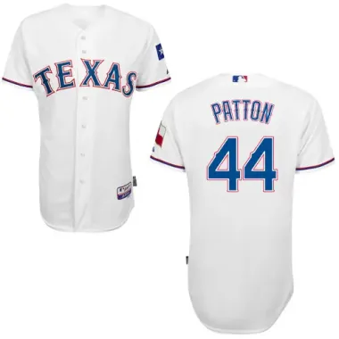 #44 Spencer Patton White MLB Jersey-Texas Rangers Stitched Cool Base Baseball Jersey