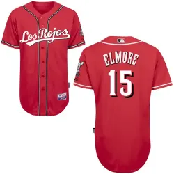 #15 Jake Elmore Red MLB Jersey-Cincinnati Reds Stitched Los Rojos Cool Base Baseball Jersey