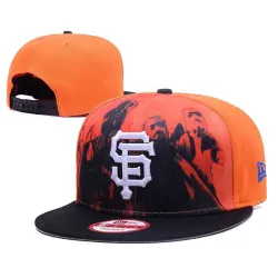 San Francisco Giants Team Logo Orange Adjustable Hat GS