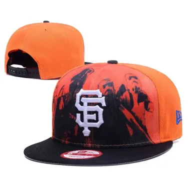 San Francisco Giants Team Logo Orange Adjustable Hat GS