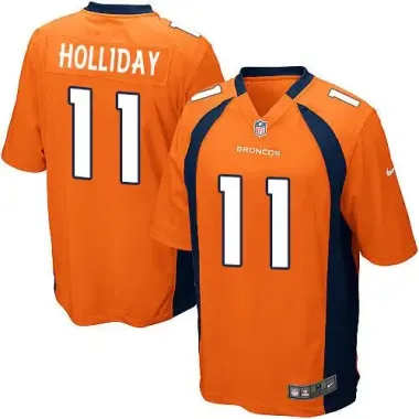 Nike Denver Broncos #11 Trindon Holliday Orange Elite Jerseys