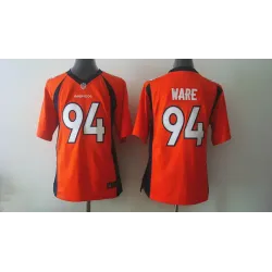 Youth Nike Denver Broncos #94 Ware Orange Game Jerseys